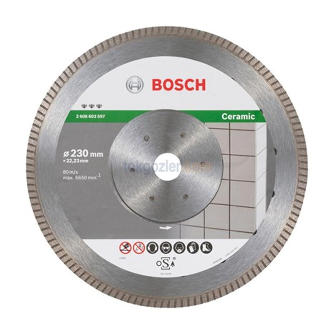 Bosch Best for Ceramic Extraclean Turbo - Seramik ve Fayans İçin Elmas Kesme Diski 230 mm