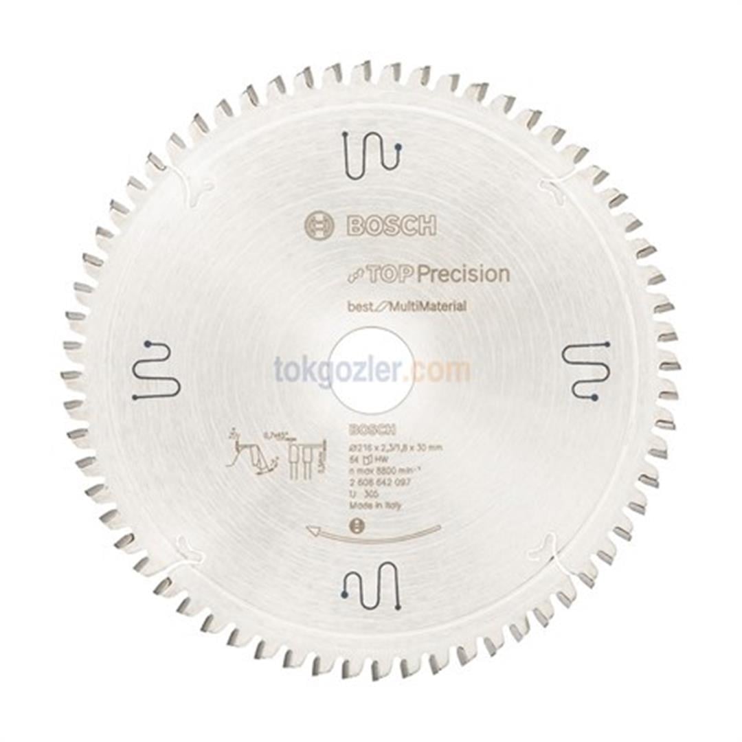 Bosch Best for MultiMaterial 216x30 mm 64 Diş Daire Testere Bıçağı
