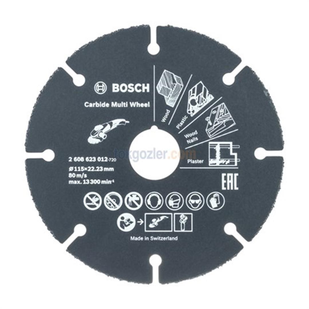 Bosch Carbide Multi Wheel 115 mm Karbit Kesme Diski