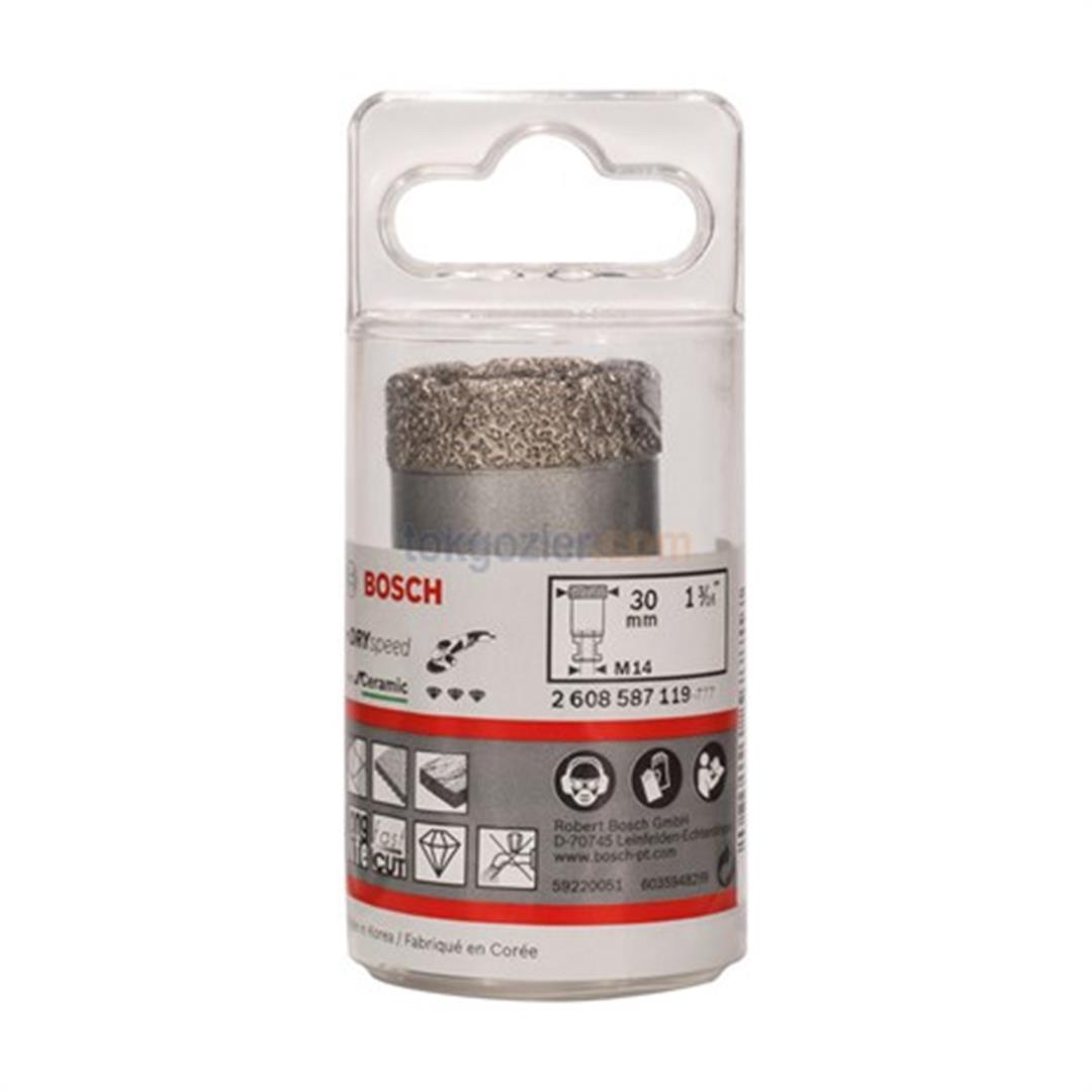 Bosch DrySpeed Best for Ceramic Kuru Elmas Delici - Seramik İçin 30x35 mm