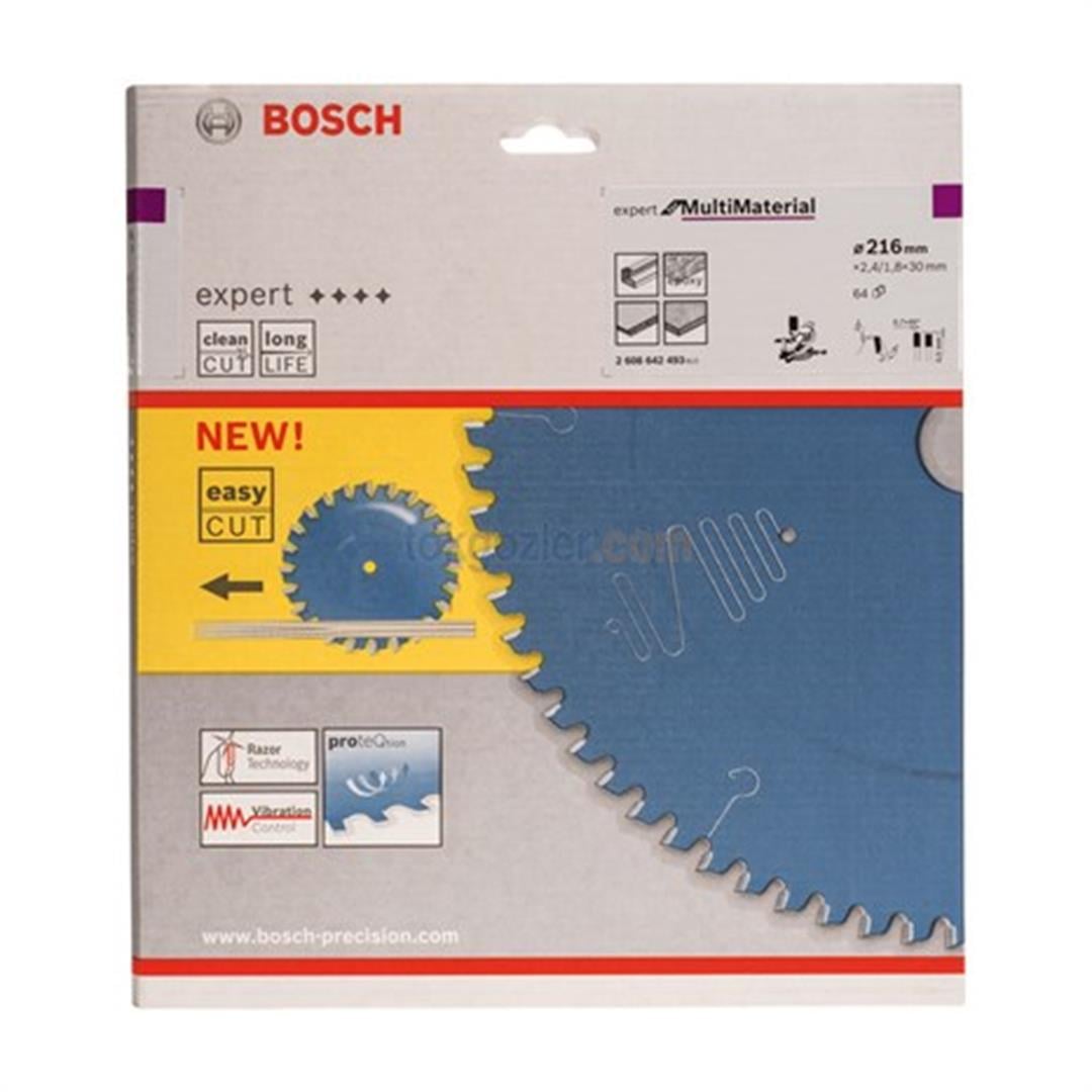 Bosch Expert for MultiMaterial 216x30 mm 64 Diş Daire Testere Bıçağı
