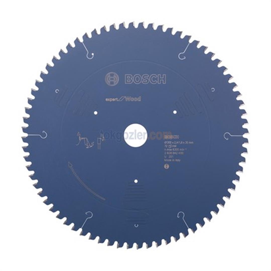Bosch Expert for Wood 300x30 mm 72 Diş Ahşap İçin Daire Testere Bıçağı