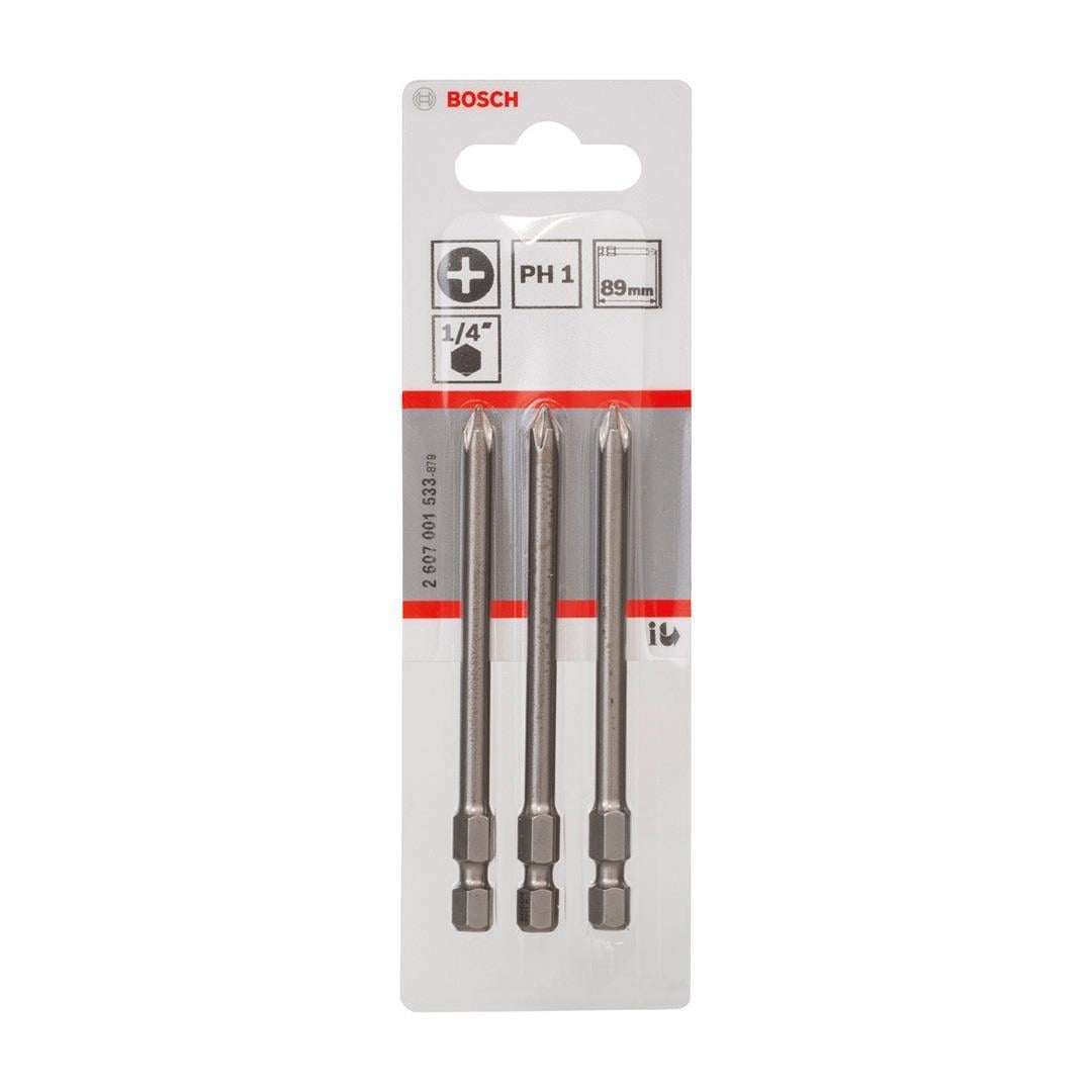 Bosch ExtraHard Ekstra Sert Vidalama Ucu PH1x89 mm 3lü Paket
