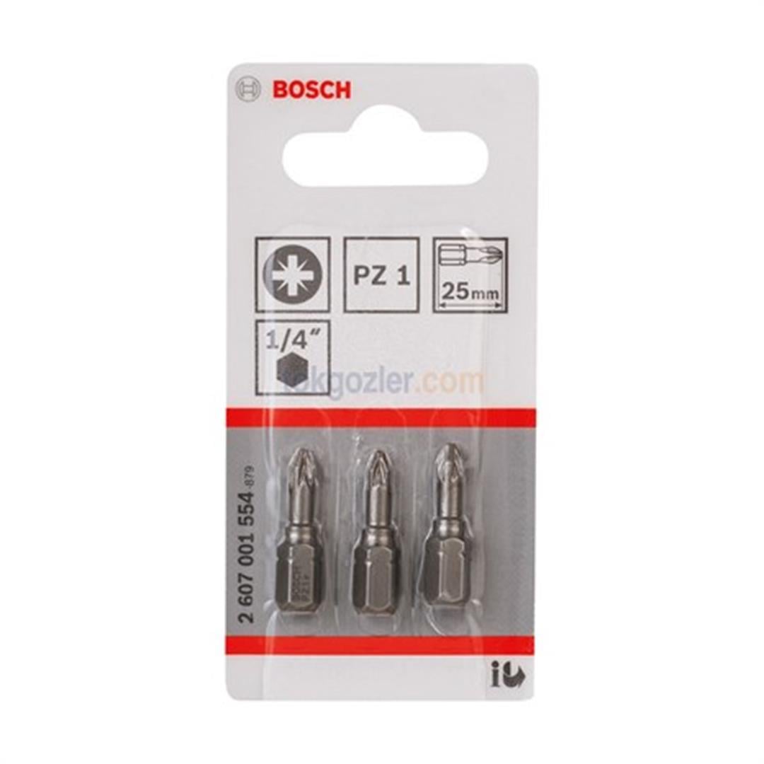 Bosch ExtraHard Ekstra Sert Vidalama Ucu PZ 1x25 mm 3lü Paket