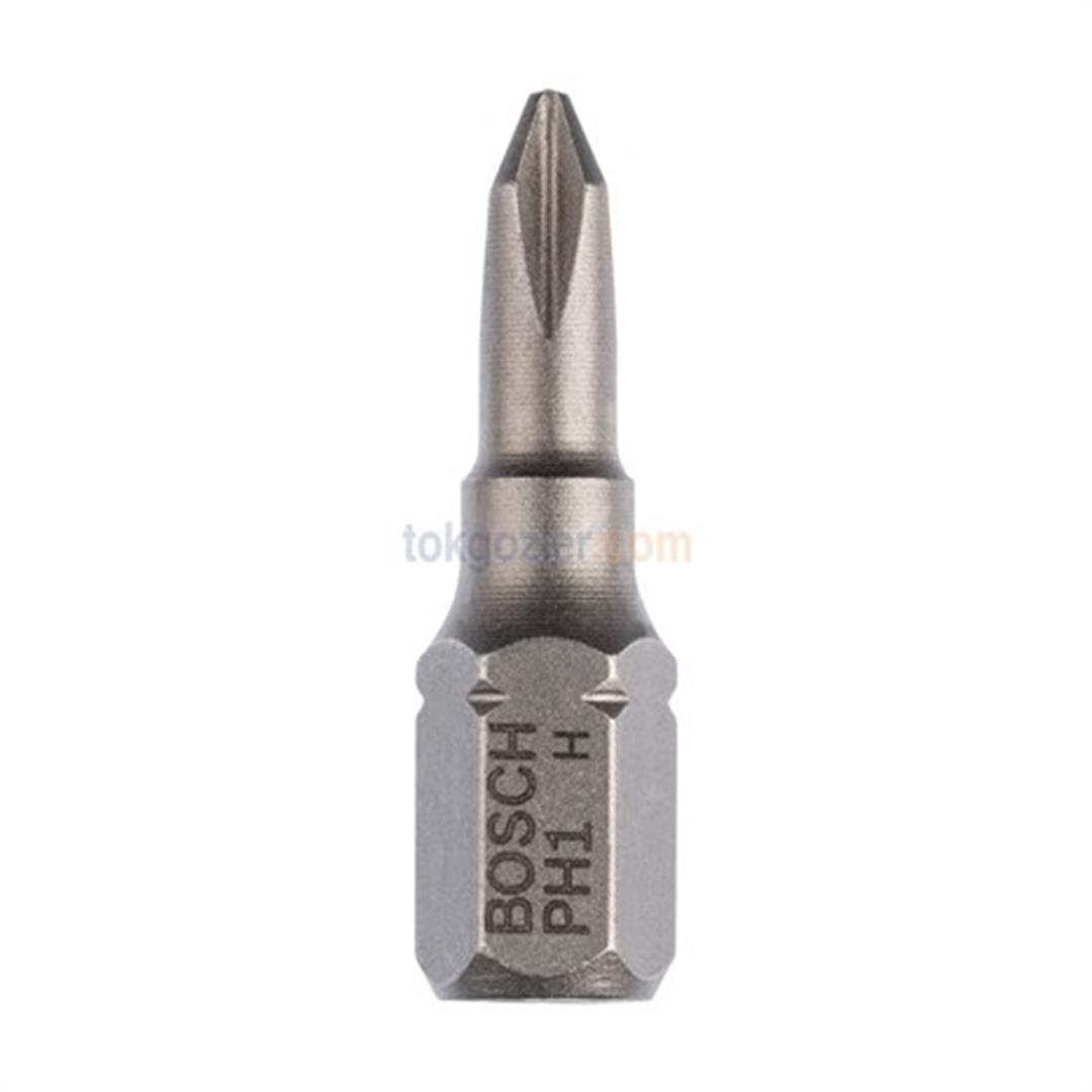 Bosch ExtraHard Ekstra Sert Vidalama Ucu PH1x25 mm 10lu Paket