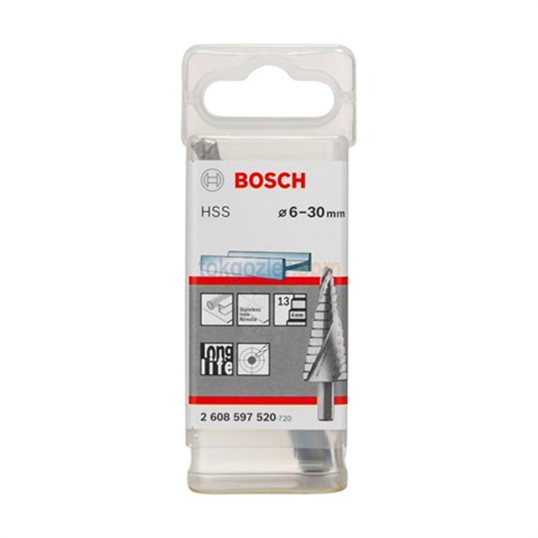 Bosch HSS 13 Kademeli Metal Matkap Ucu 6-30 mm