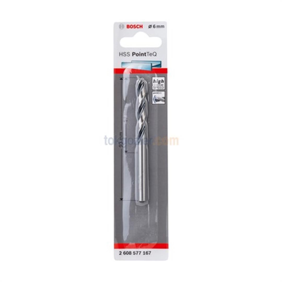 Bosch HSS PointTeQ Spiral Metal Matkap Ucu 6 mm