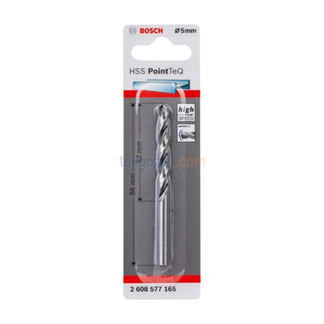 Bosch HSS PointTeQ Spiral Metal Matkap Ucu 5 mm