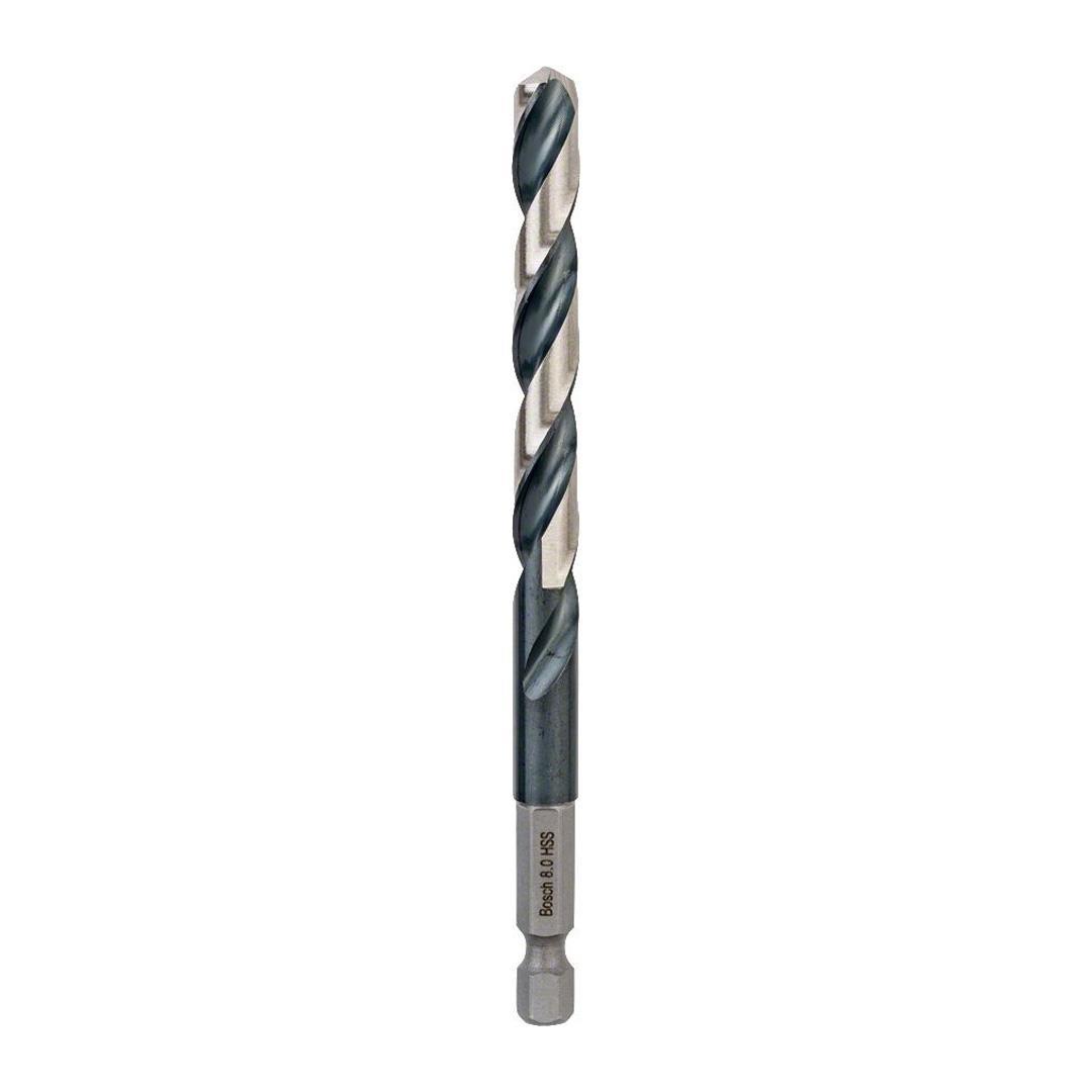 Bosch Impact Control HSS Altıgen Şaftlı Spiral Metal Matkap Ucu 8.0x117 mm