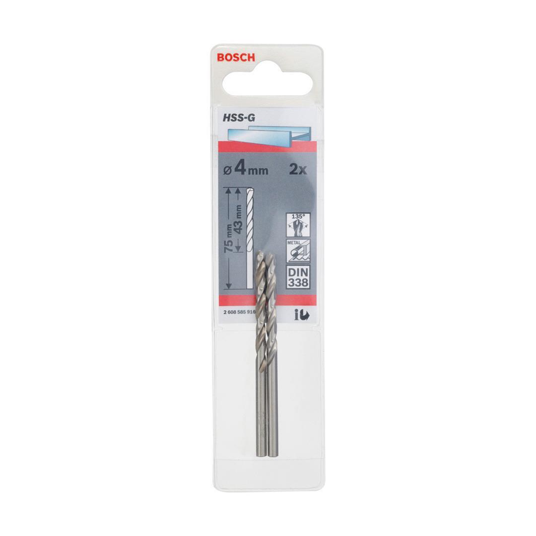 Bosch Metal Matkap Ucu HSS-G 4x75 mm 2li Paket
