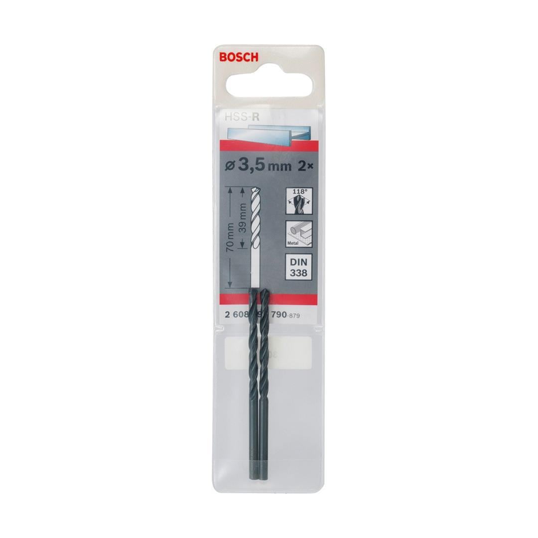 Bosch Metal Matkap Ucu HSS-R 3.5x70 mm 2li Paket