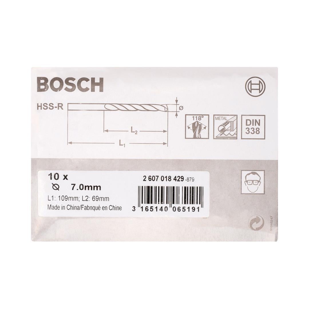Bosch Metal Matkap Ucu HSS-R 7x109 mm 10lu Paket
