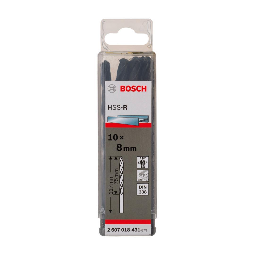 Bosch Metal Matkap Ucu HSS-R 8x117 mm 10lu Paket