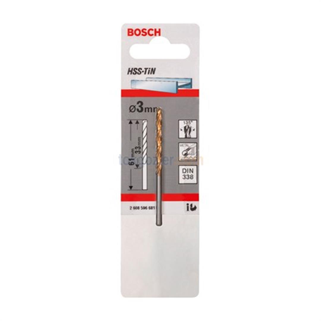 Bosch Metal Matkap Ucu HSS-TiN 3x61 mm
