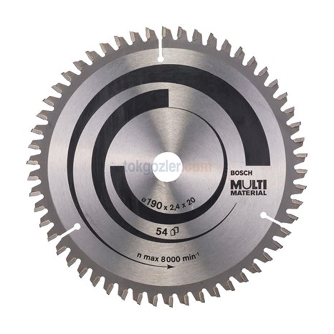 Bosch MultiMaterial 190x20/16 mm 54 Diş Daire Testere Bıçağı