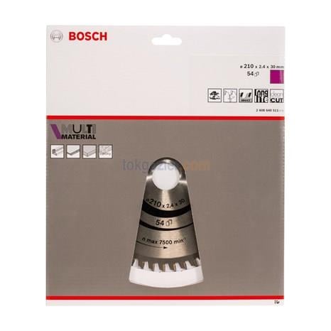 Bosch MultiMaterial 210x30 mm 54 Diş Daire Testere Bıçağı