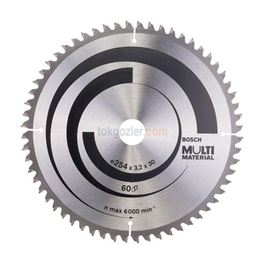 Bosch MultiMaterial 254x30 mm 60 Diş Daire Testere Bıçağı