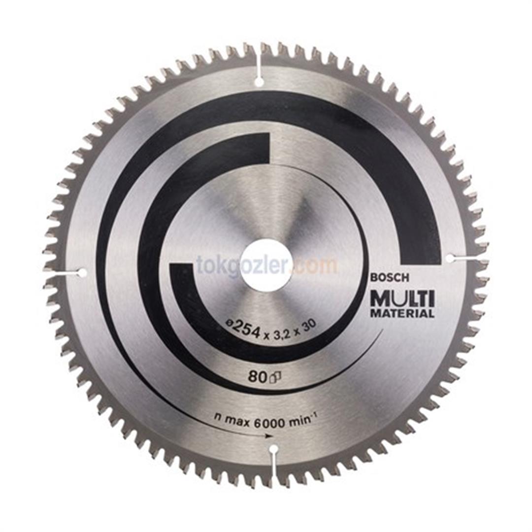 Bosch MultiMaterial 254x30 mm 80 Diş Daire Testere Bıçağı
