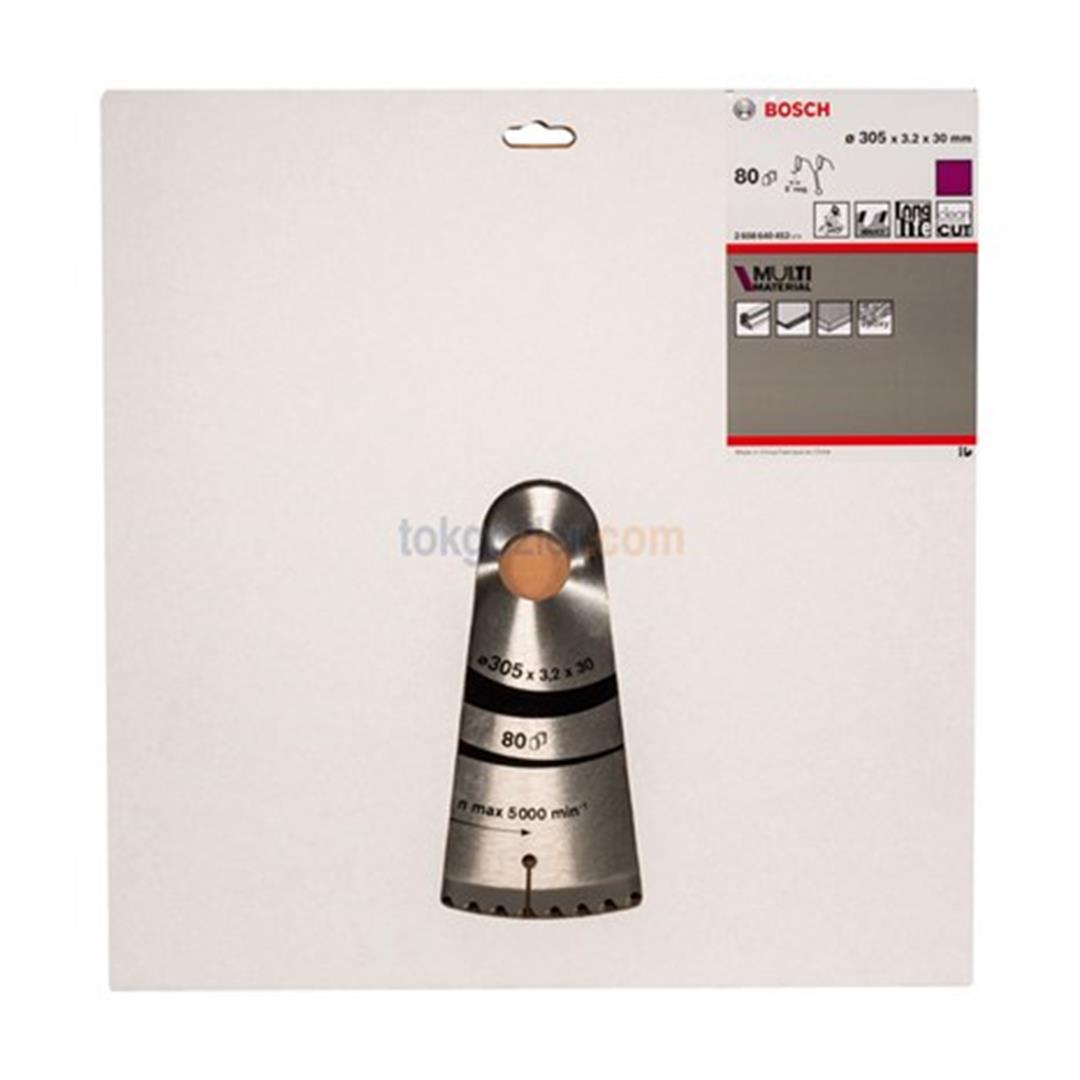 Bosch MultiMaterial 305x30 mm 80 Diş Daire Testere Bıçağı