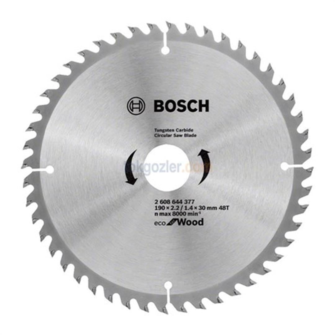 Bosch Optiline Eco for Wood 190x30 mm 48 Diş Daire Testere Bıçağı