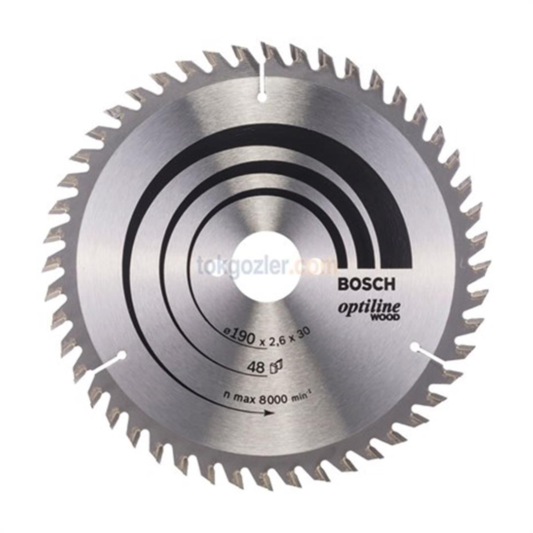 Bosch Optiline Wood 190x30 mm 48 Diş Ahşap İçin Daire Testere Bıçağı