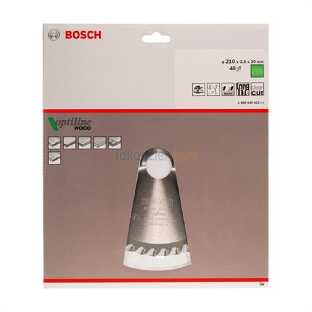 Bosch Optiline Wood 210x30 mm 48 Diş Ahşap İçin Daire Testere Bıçağı