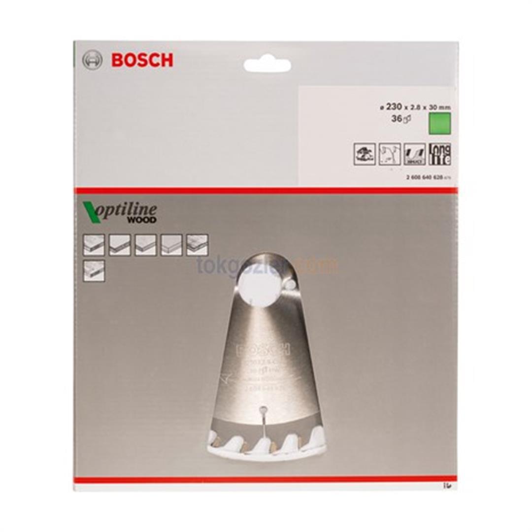 Bosch Optiline Wood 230x30 mm 36 Diş Ahşap İçin Daire Testere Bıçağı