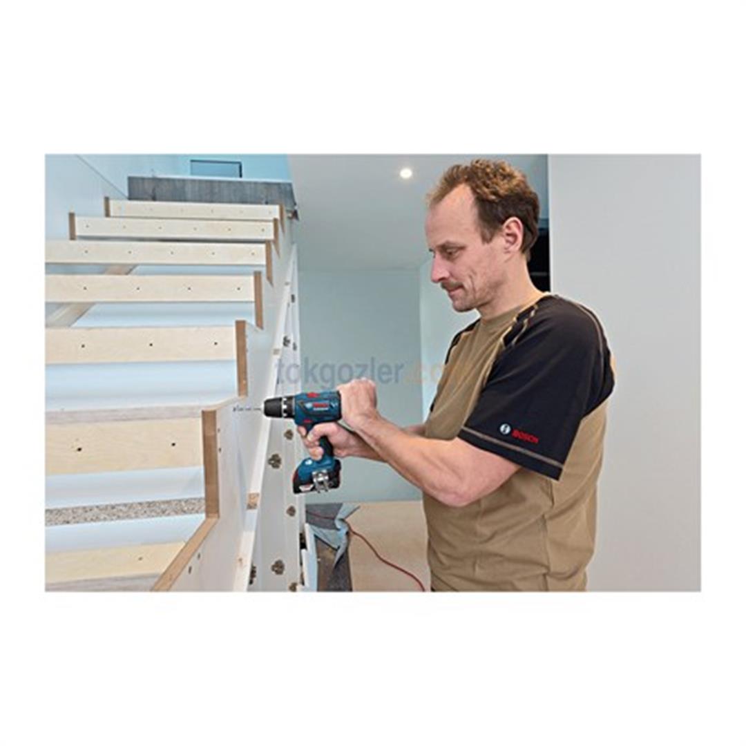 Bosch Profesyonel GSR 18-2-LI Plus 2 Ah Çift Akülü Delme/Vidalama - Çantalı