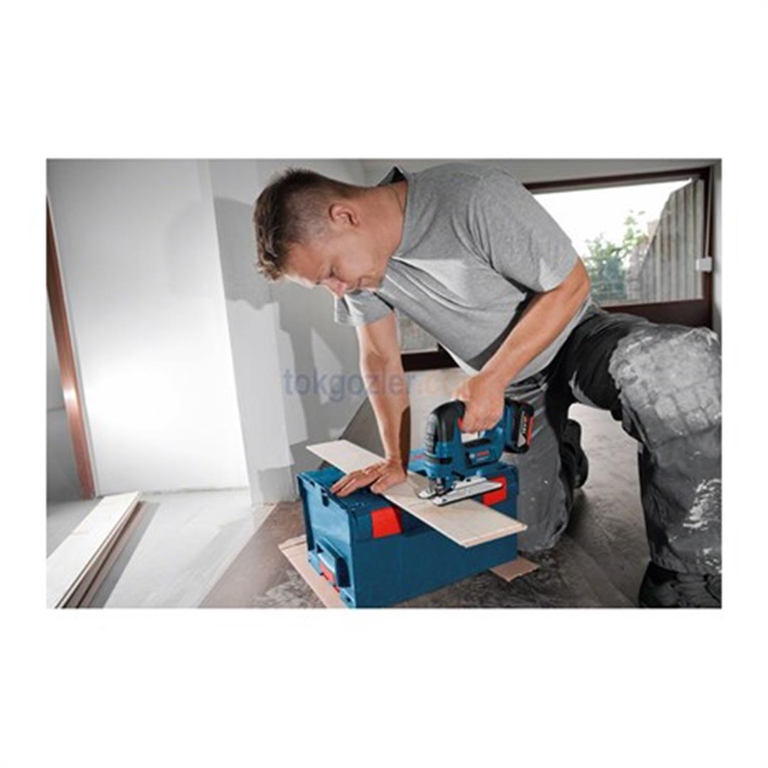Bosch Profesyonel GST 18 V-LI B 4 Ah Çift Akülü Dekupaj Testere - L-boxx Çantalı