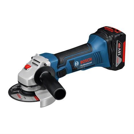 Bosch Profesyonel GWS 18-125 V-LI 4 Ah Çift Akülü Taşlama - L-boxx Çantalı