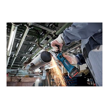 Bosch Profesyonel GWS 18-125 V-LI 4 Ah Çift Akülü Taşlama - L-boxx Çantalı