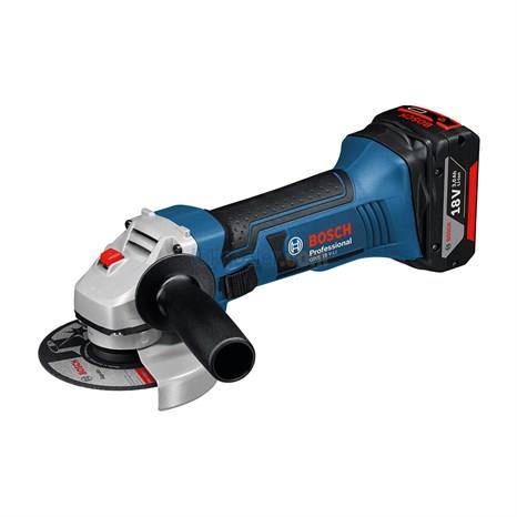 Bosch Profesyonel GWS 18 V-LI 4 Ah Çift Akülü Taşlama - L-boxx Çantalı