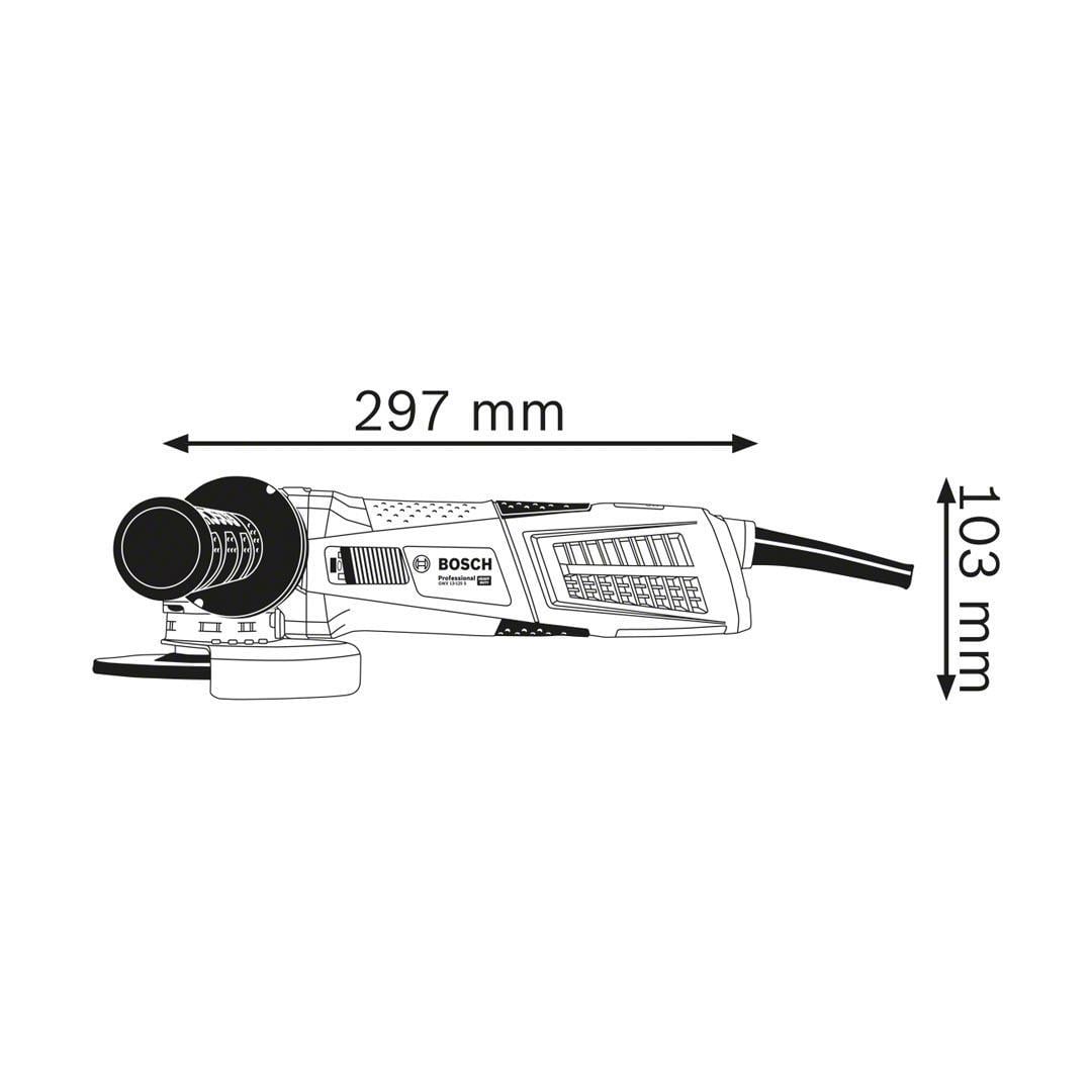 Bosch Profesyonel GWX 13-125 S X-Lock Özellikli Avuç Taşlama Makinesi 1300 Watt 125 mm