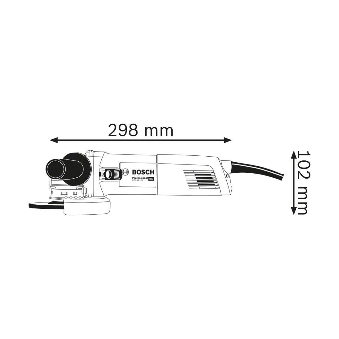 Bosch Profesyonel GWX 14-125 X-Lock Özellikli Avuç Taşlama Makinesi 1400 Watt 125 mm