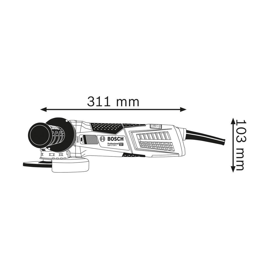 Bosch Profesyonel GWX 17-125 S X-Lock Özellikli Avuç Taşlama Makinesi 1700 Watt 125 mm