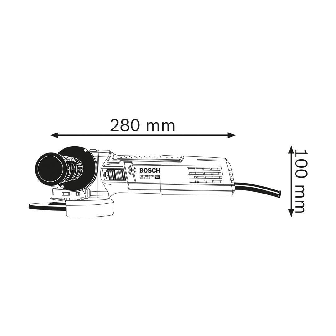 Bosch Profesyonel GWX 9-115 S X-Lock Özellikli Avuç Taşlama Makinesi 900 Watt 115 mm
