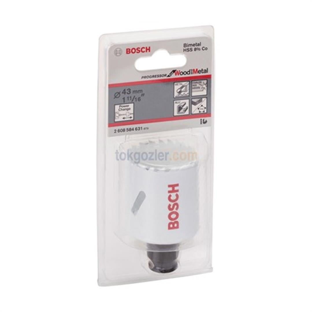Bosch Progressor for WoodandMetal Panç - Delik Açma Testeresi 43 mm