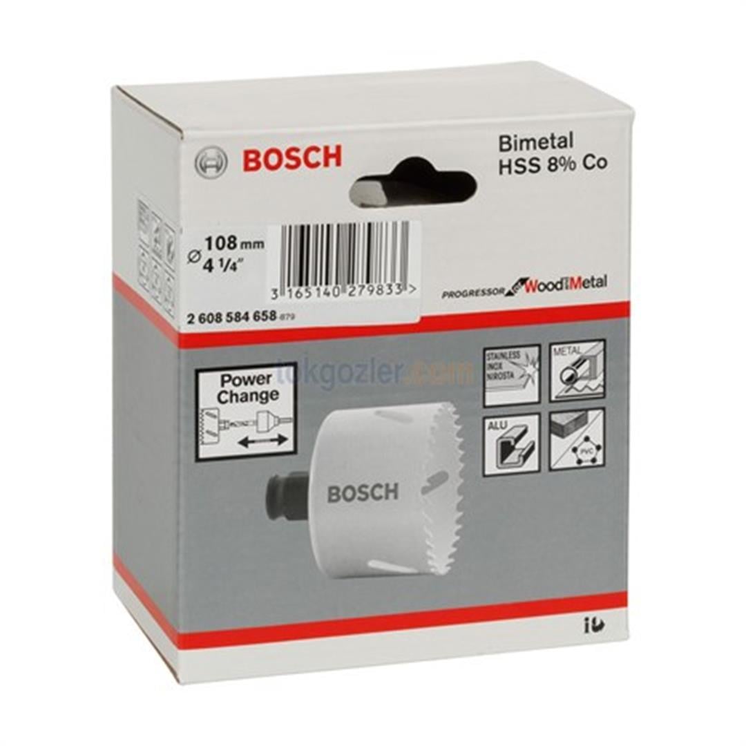 Bosch Progressor for WoodandMetal Panç - Delik Açma Testeresi 108 mm