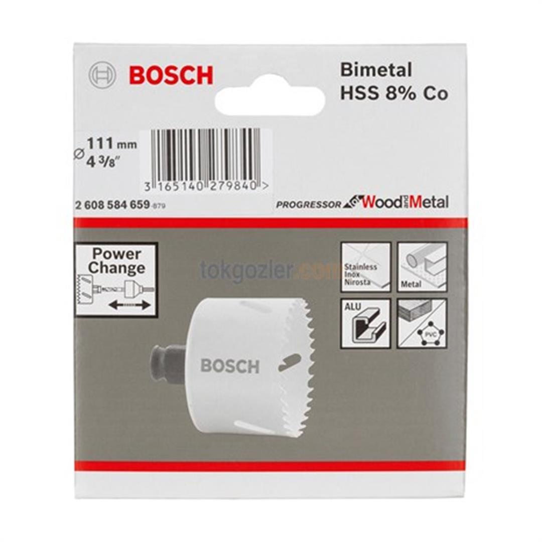 Bosch Progressor for WoodandMetal Panç - Delik Açma Testeresi 111 mm