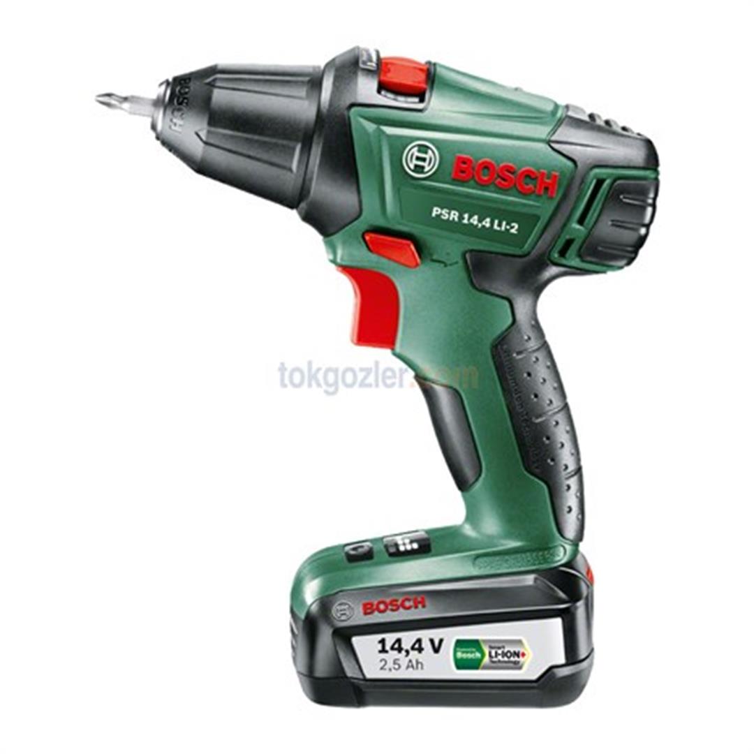 Bosch PSR 14,4 LI-2 Akülü Vidalama Makinesi - 2,5 Ah Çift Akü