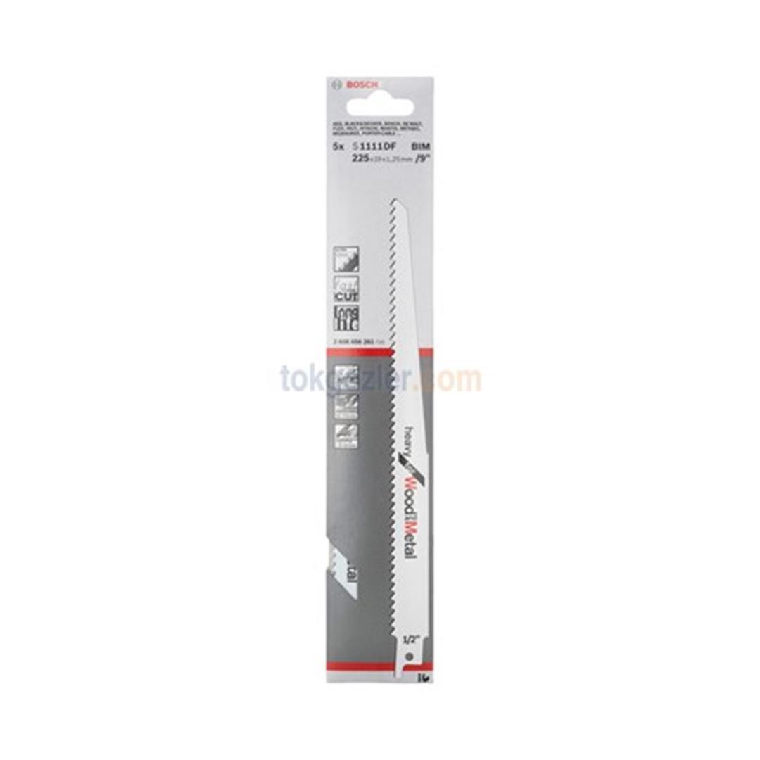 Bosch S 1111 DF Heavy for Wood and Metal 5li Ahşap ve Metal Panter Testere Bıçağı