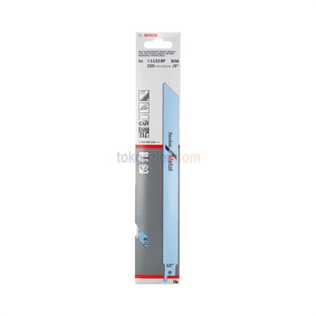 Bosch S 1122 BF Flexible for Metal 5li Metal Tilki Kuyruğu Testere Bıçağı