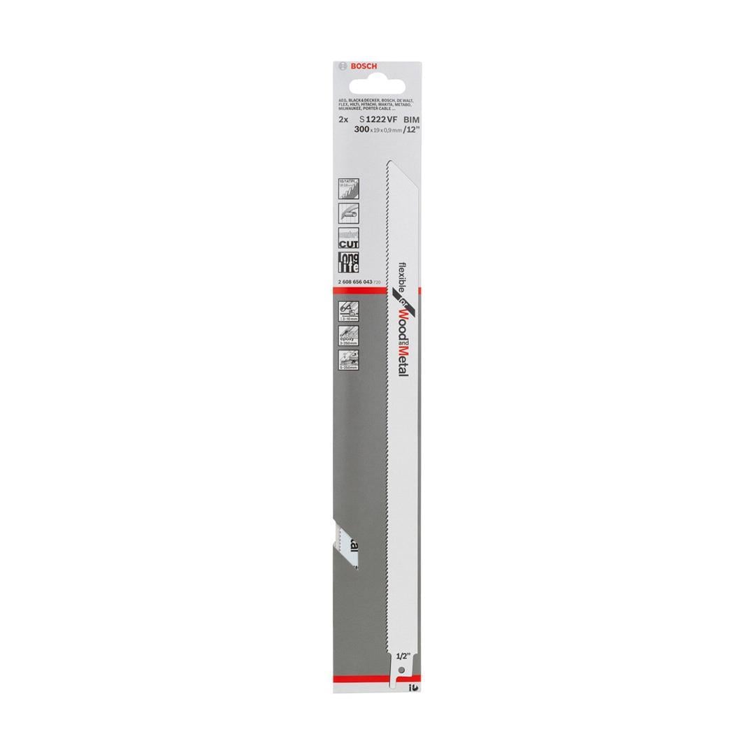 Bosch S 1222 VF Flexible for Wood and Metal 2li Ahşap ve Metal Tilki Kuyruğu Testere Bıçağı