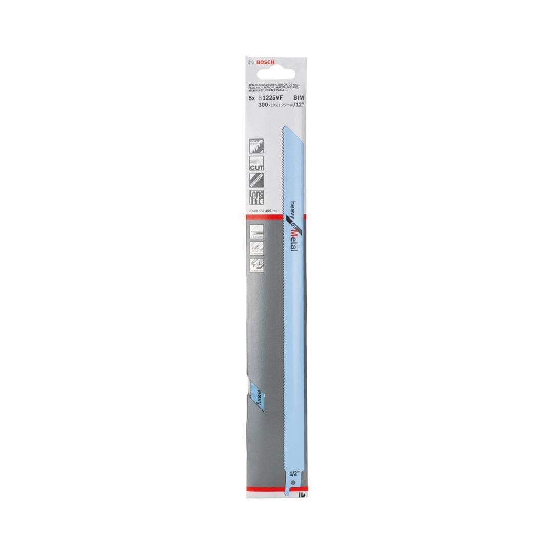 Bosch S 1225 VF Heavy for Metal 5li Metal Tilki Kuyruğu Testere Bıçağı