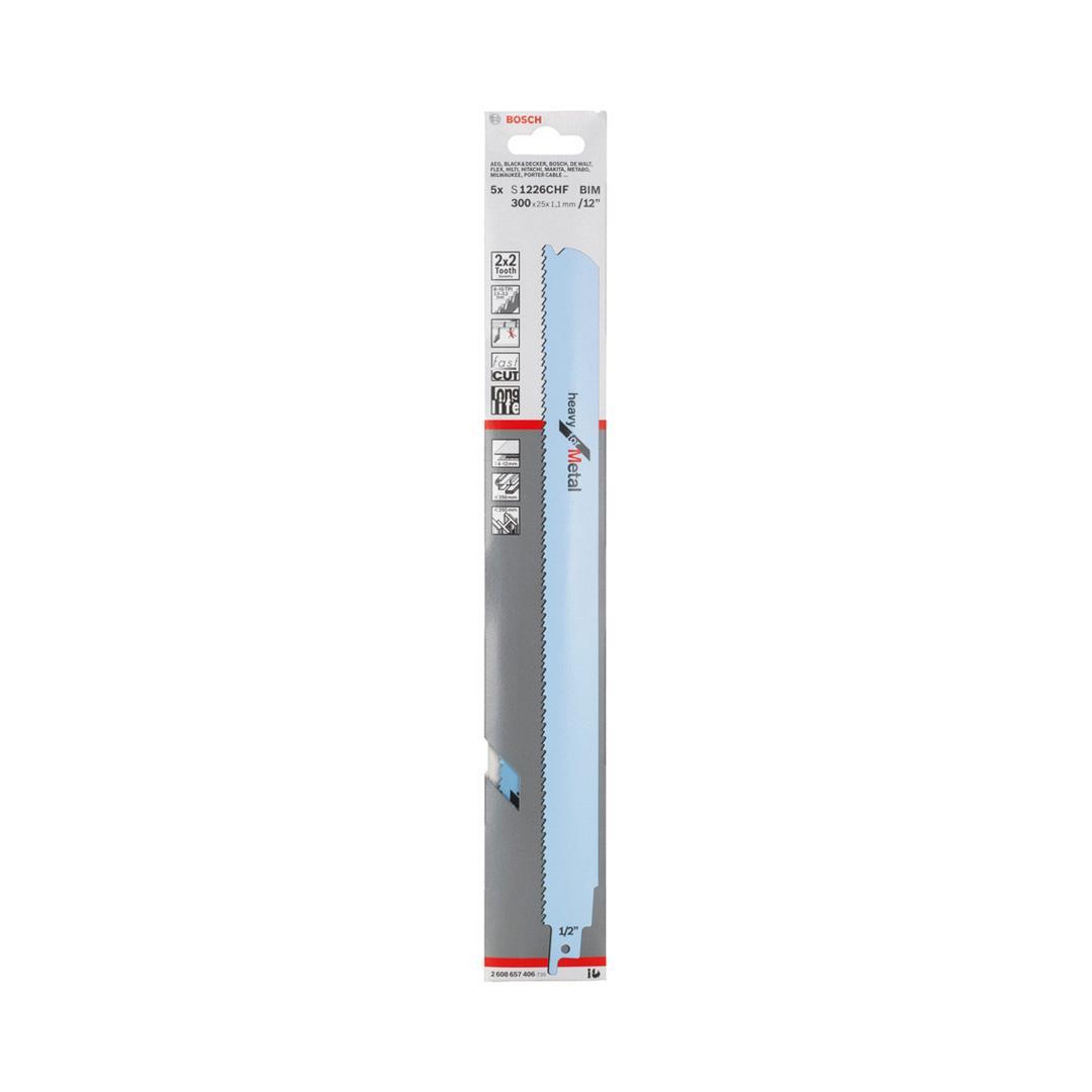 Bosch S 1226 CHF Heavy for Metal 5li Metal Tilki Kuyruğu Testere Bıçağı