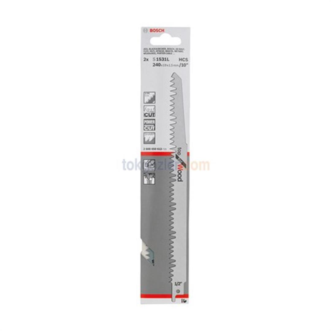 Bosch S 1531 L Top for Wood 2li Ahşap Tilki Kuyruğu Bıçağı