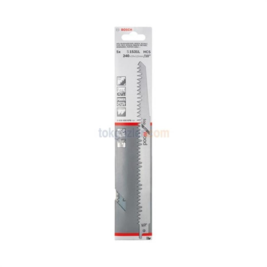 Bosch S 1531 L Top for Wood 5li Ahşap Tilki Kuyruğu Bıçağı