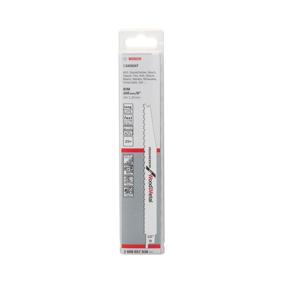 Bosch S 3456 XF Progressor Wood and Metal 25li Ahşap ve Metal Tilki Kuyruğu Testere Bıçağı