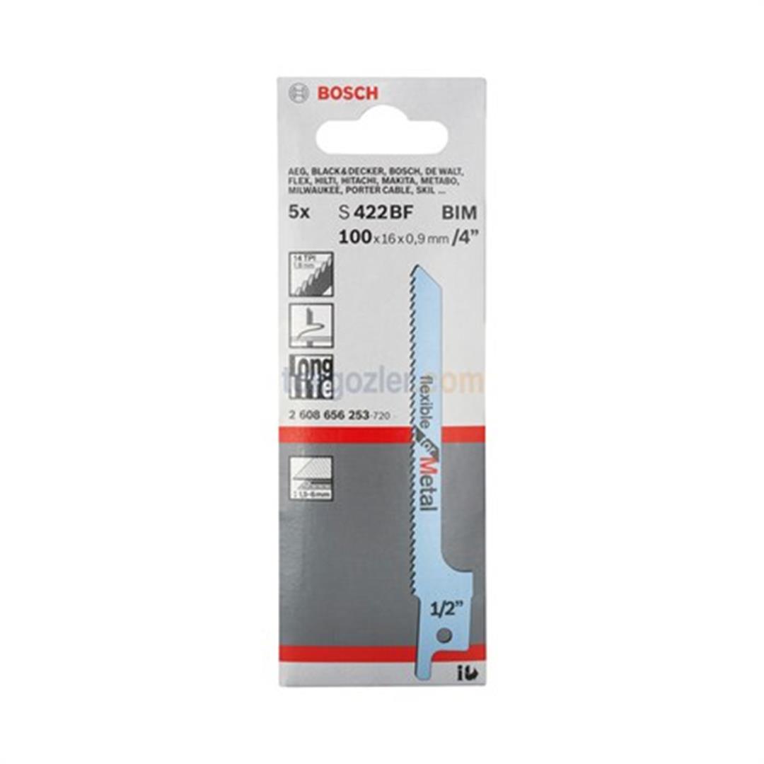Bosch S 422 BF Flexible for Metal 5li Metal Tilki Kuyruğu Testere Bıçağı