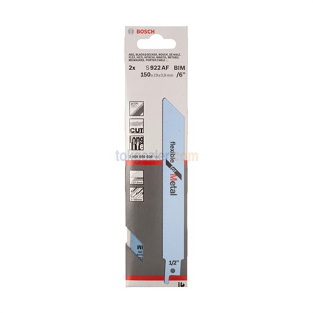 Bosch S 922 AF Flexible for Metal 2li Metal Tilki Kuyruğu Testere Bıçağı